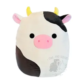 Squishmallow 16 Inch Connor the Cow Plush Toy