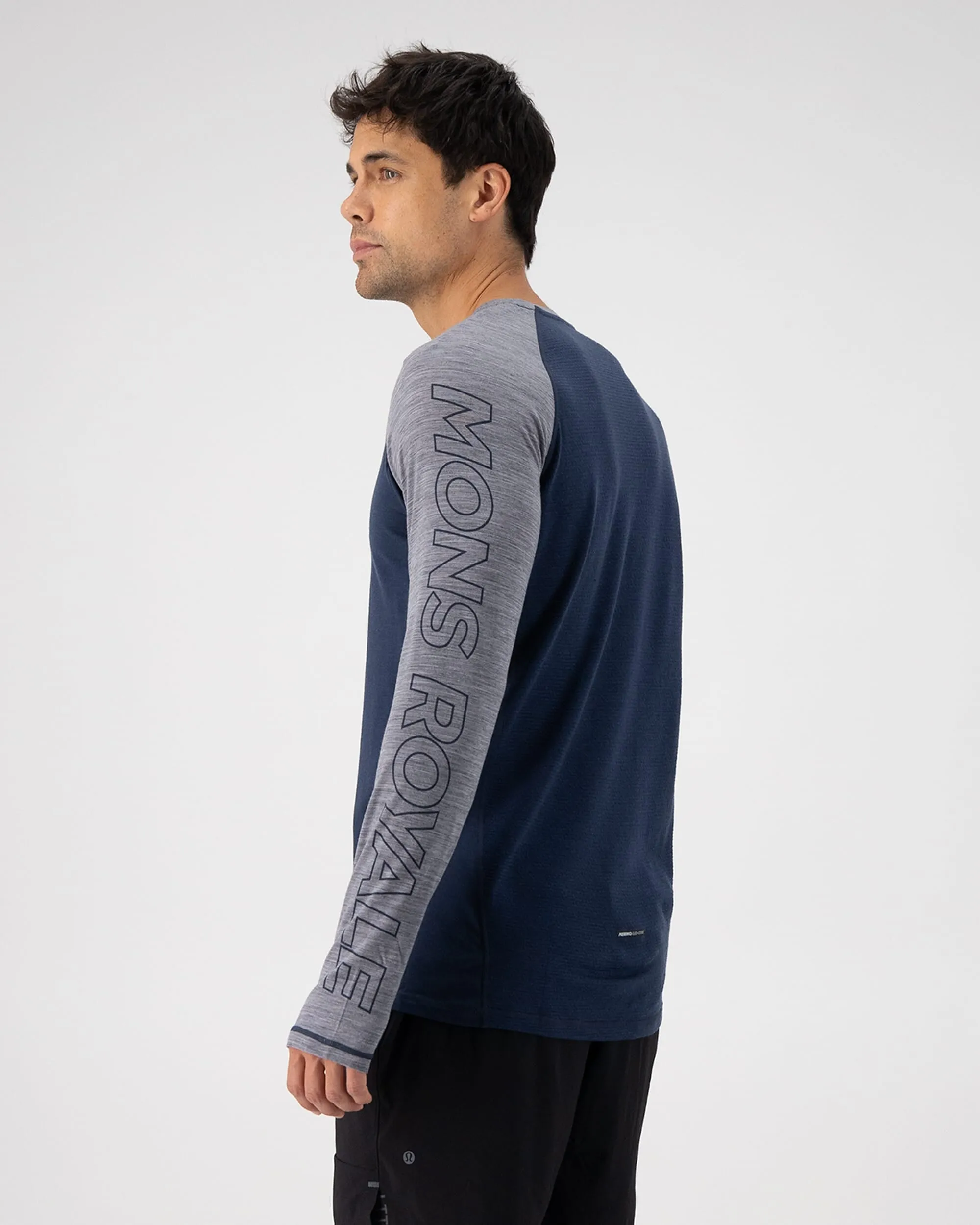 Temple Merino Long Sleeve - Grey Heather / Midnight