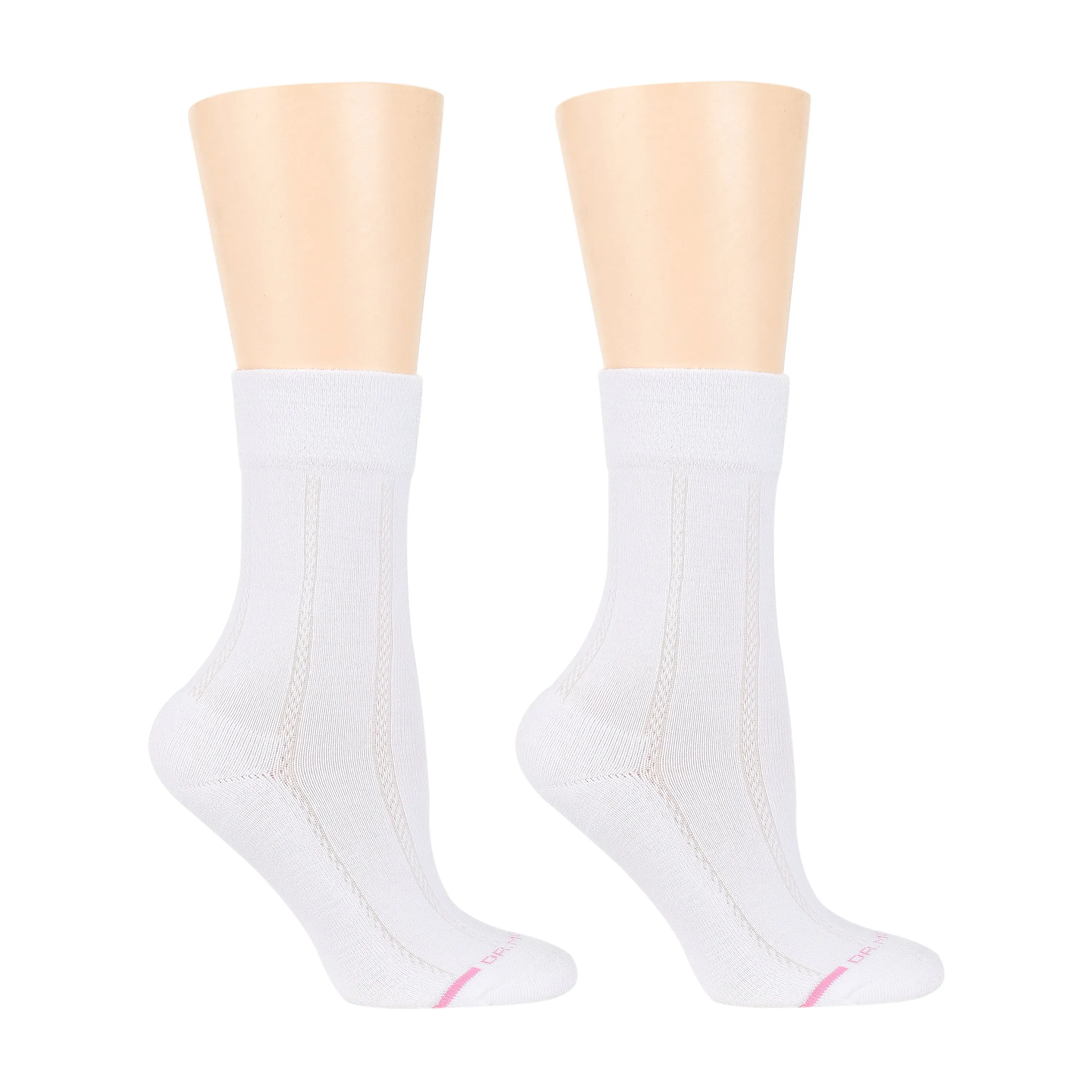 Texture Column | Diabetic Half-Cushion Socks For Women