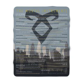 The Mortal Instruments Sherpa Fleece Book Blanket