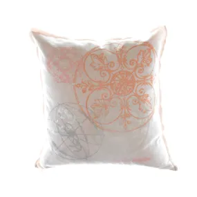 Walter Knabe Pillow Hand Printed Light Pink Celestial Orb