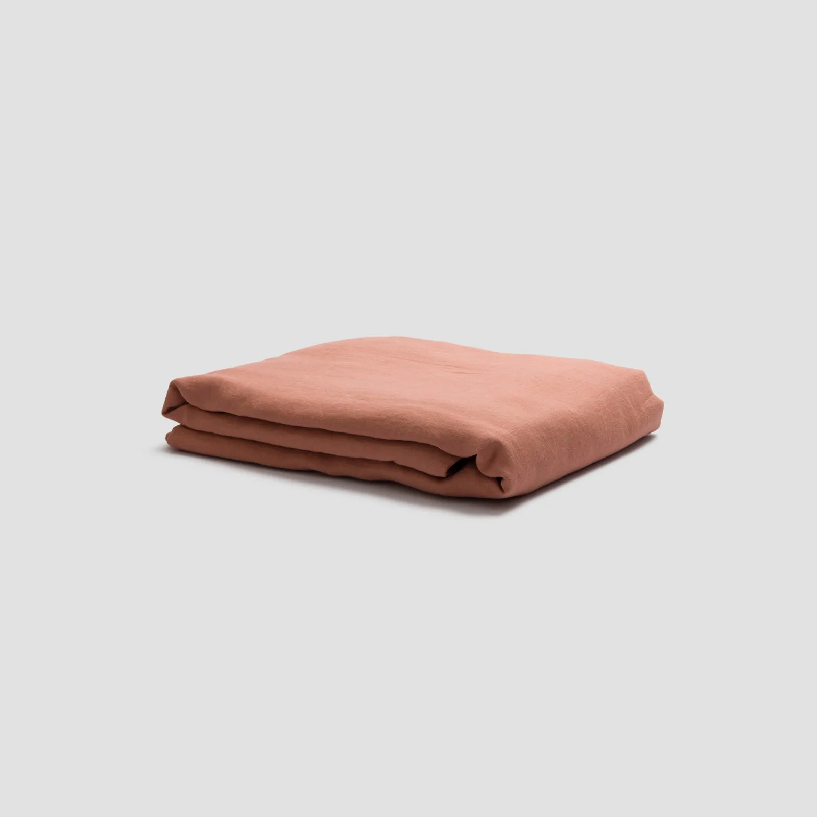 Warm Clay 100% Linen Flat Sheet