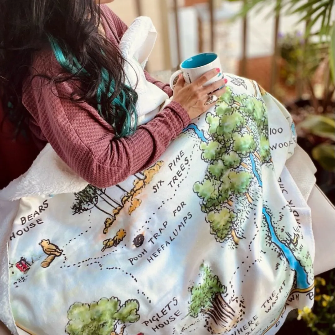 Winnie-the-Pooh Sherpa Fleece Book Blanket