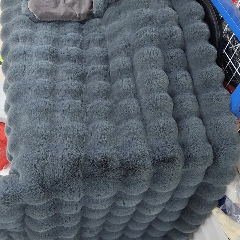 Winter Luxury Tuscan Fur Blanket